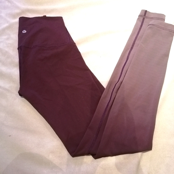 lululemon athletica Pants - Lululemon Ombre Wunder Unders, Black Cherry, Size 4
